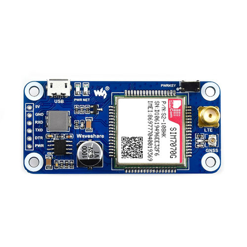 树莓派 NB-IoT/Cat-M/GNSS定位扩展板 物联网SIM7070G模组 全球通