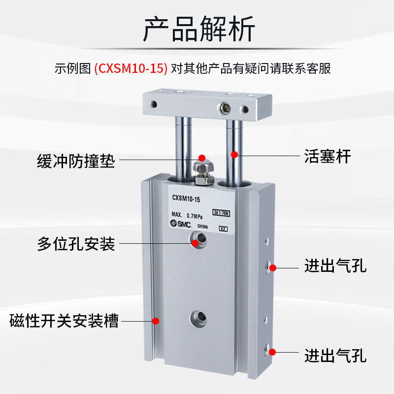 全新原装双联气缸CXSM/CXSL10-10/20/30/40/50/60/70/75//-150