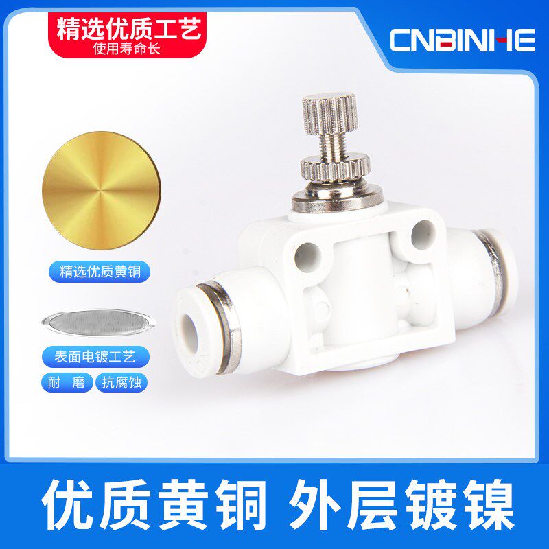 气动接头气管节流阀SL4/6/8-M5/01/02/03管道阀PA/LSA-6/8/10调速