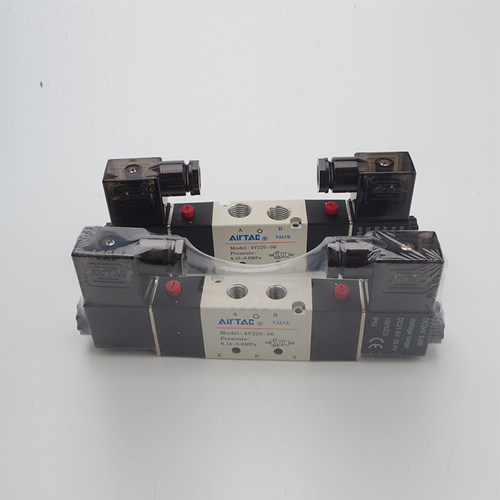 电磁阀4v220-08气动阀4V220-06二位五通换向阀DC24V AC220