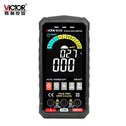 胜利VC923D/E超薄大屏全自动智能万用表数字高精度无需换挡万能表