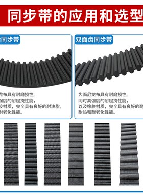 橡胶同步带HTD480-3M 483-3M 486-3M 489-3M 齿形传动带皮带