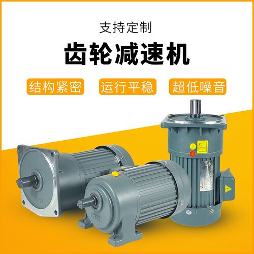 小型立卧式调速变频三相齿轮减速器电动机380V200W400W750W1500W