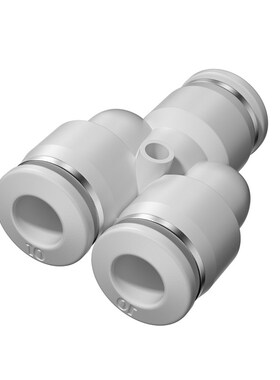 白色快速接头三插叉Y型三通PY4 PY6 PY8 PY10 PY12 PY14 PY16 精