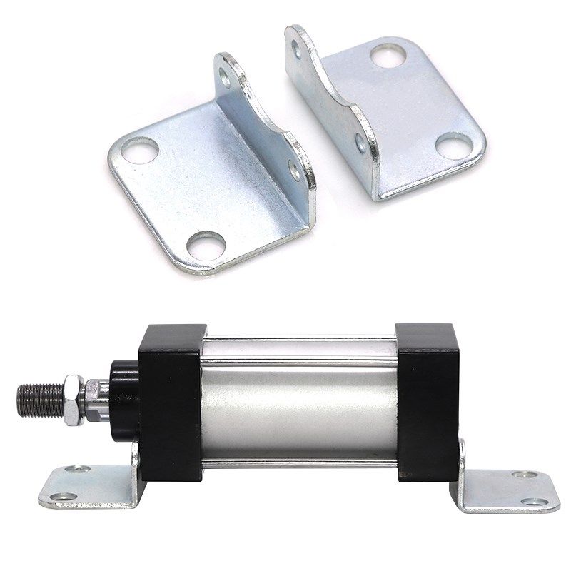 SC标准气缸底座LB法兰板LB支架CB双耳单CA中摆TCM1固定安装附件SU