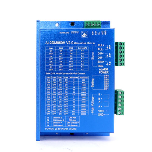 普菲德自发脉冲驱动AI-2DM860H 57 86步进电机驱动器 调速TB512