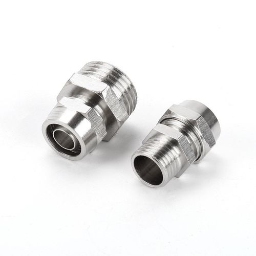 快拧PC螺纹直通快插接头气动快速接头铜接头PC6-01/PC8-02/PC10-3