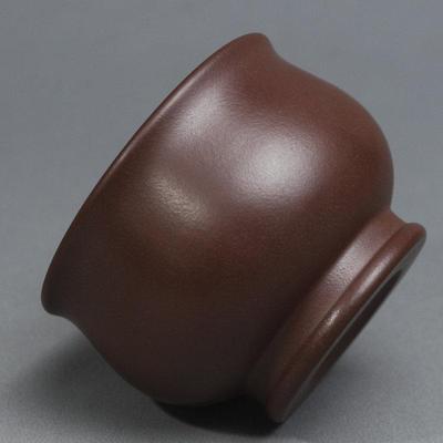 宜兴紫砂杯纯全手工主人杯原矿紫茄泥宰相杯品茗杯家用单杯精品