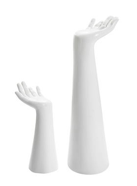 创意家居装饰摆件金色p白色手臂工艺品样板房书房玄关陶瓷装饰品