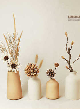 小摆件家居饰品软装客厅柜子书架电视I柜日式干花茶几玄关原木风