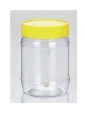 加厚 一斤装蜂蜜瓶 500g蜂蜜瓶 塑料瓶 有内R盖 圆形 黄色盖子