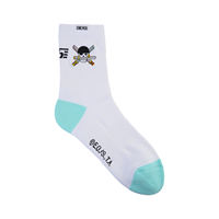 Weichen vs. One Piece Luffy Badminton Socks Collaboration Edition, thickened, highly elastic, breathable, comfortable and wear-resistant genuine product thumbnail 2