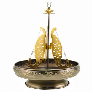 大号12-24小时檀香盘香架防垂拉杆可升缩支架托盘点香座香炉