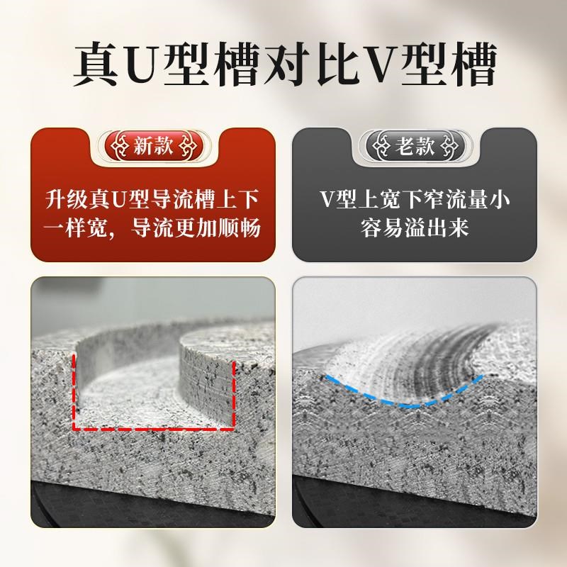 石磨家用小型手工磨豆浆r手摇老式手推石磨盘浆机磨豆腐幼儿园活