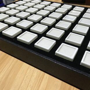 玻璃面宝石盒收纳托盘双层记忆棉垫彩宝折叠托盘带货盘裸石收货盘