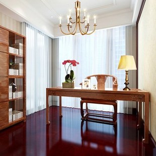 新中式刺猬紫檀书桌书椅实木书房家具红木办公桌
