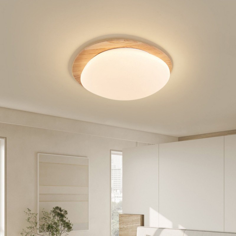 新中式鹅卵石客厅吸顶灯三头组合创意F阳台灯简约现代书房主卧室