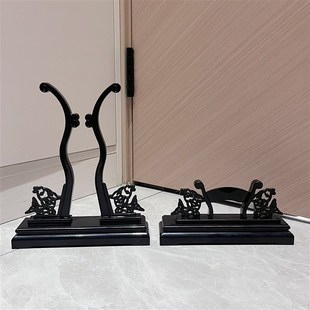 包邮 中式 扇架扇托折扇团扇摆放落地展示架扇L子底座中国风可拆卸