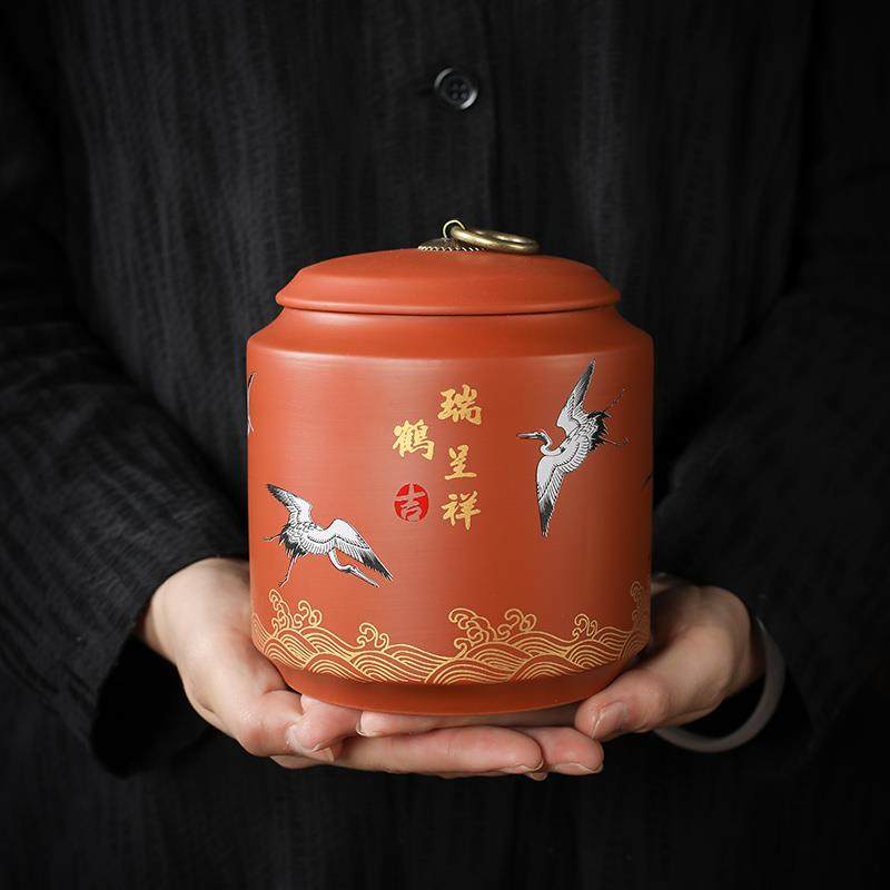 xyt紫砂茶叶罐小号密封罐家用普洱茶叶储存罐如意罐茶叶盒防潮存,餐饮具,茶叶罐,淘宝优惠券,粉丝福利购,淘宝优惠卷