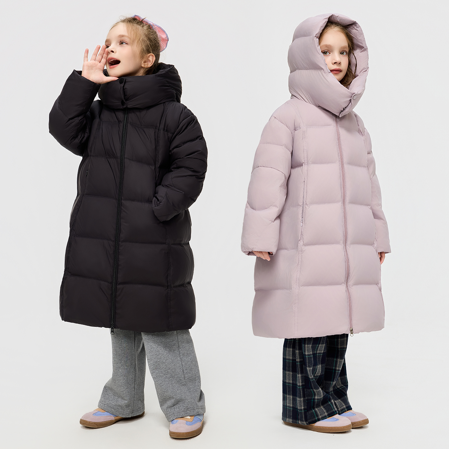 儿童羽绒服中长款2025新款