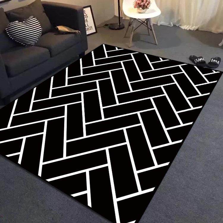 北欧几何ins地毯客厅 家用沙发茶几卧室床边地毯现代简约水洗地垫,居家布艺,地毯,淘宝优惠券,粉丝福利购,淘宝优惠卷