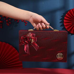 彩礼箱盒子礼金箱订婚现金聘金提亲礼盒提亲彩礼箱高档钱箱盒