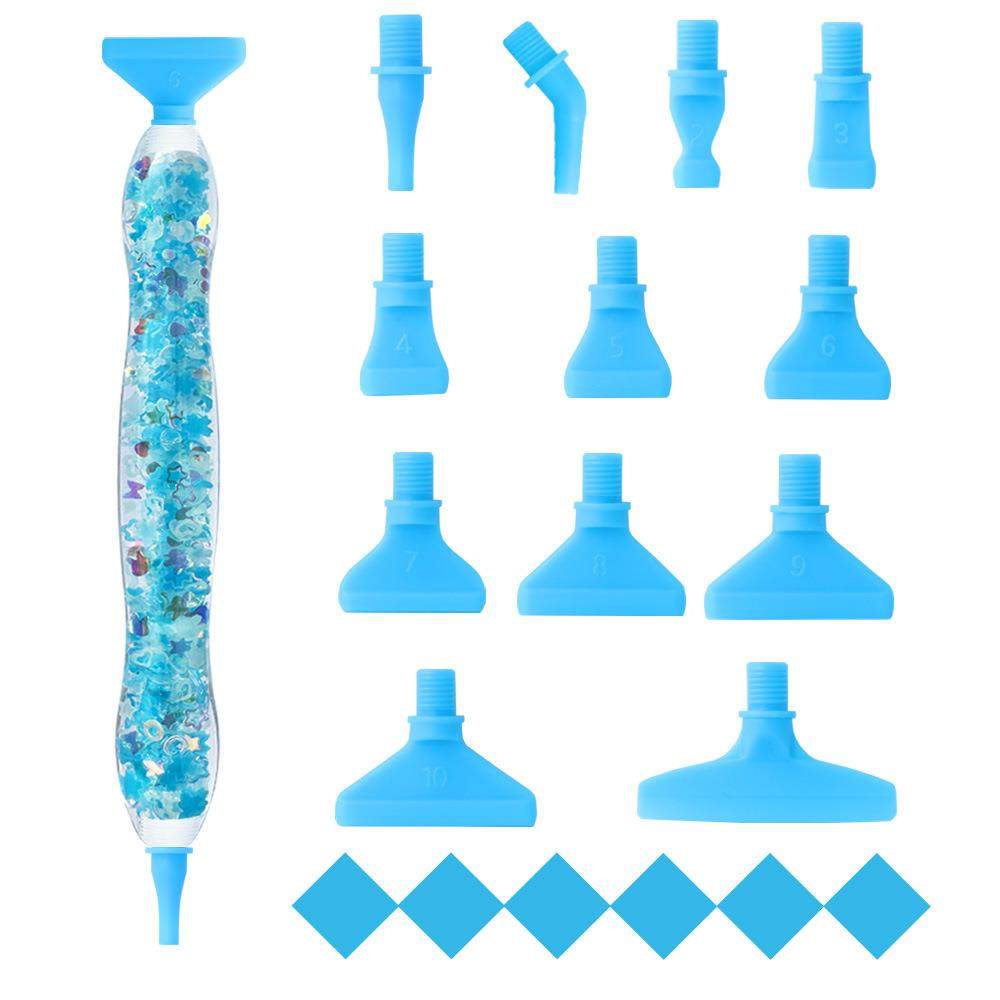 钻石画夜光新款点钻笔 塑料螺纹笔头发光点钻头DIY钻石绣工具套装,居家布艺,钻石绣,淘宝优惠券,粉丝福利购,淘宝优惠卷