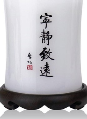 笔筒玉盘b茶叶罐花瓶器琉璃玉家居公司装饰实用摆件送朋友领导老