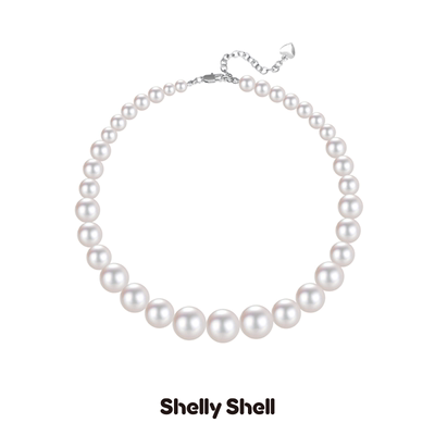 Shelly Shell渐序光华仿珍珠项链 轻奢百搭