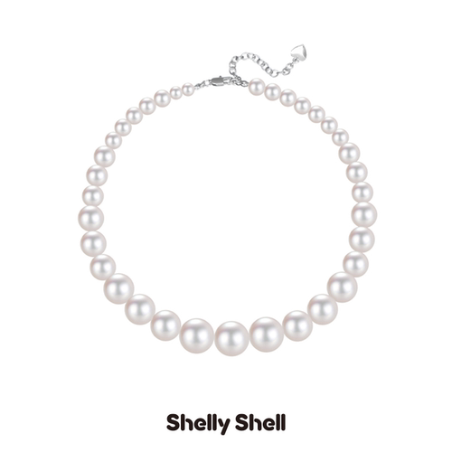 Shelly Shell渐序光华仿珍珠项链 轻奢百搭