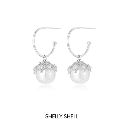 Shelly Shell橡果耳钉 手工气质轻奢时尚