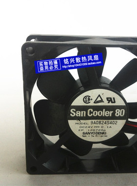 原装三洋 8025 24V 0.1A 9A0824S402 双滚珠变频器轴流散热风扇