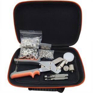 6+10mm气孔扣汽眼圈孔金打属NHV眼扣气眼扣套安装工具手压鸡钳手