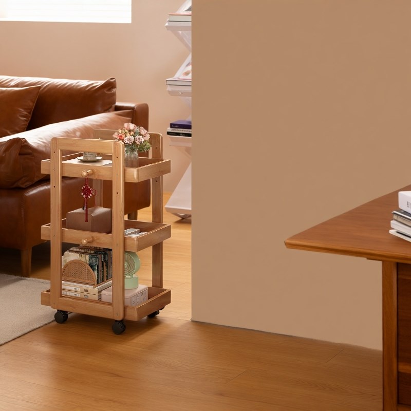 可移动边几家用客厅沙发侧边柜阳C台茶桌小户型万向轮置物架小推