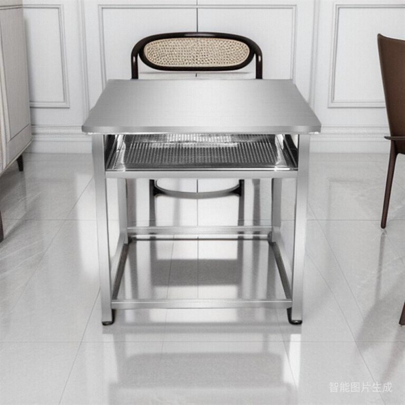 家用餐桌不锈钢包边加厚多功能烤火D烘衣架四方桌可拆卸棋牌八仙