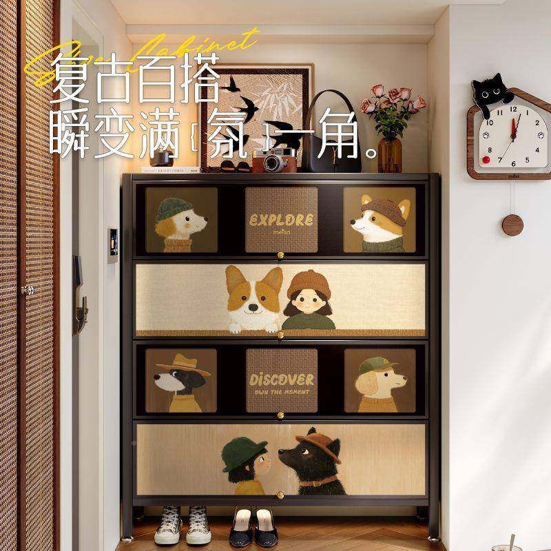 靠厂家YIT销家门口收纳玄多关柜一体墙中古风入户室内大直容量层,住宅家具,鞋柜,淘宝优惠券,粉丝福利购,淘宝优惠卷