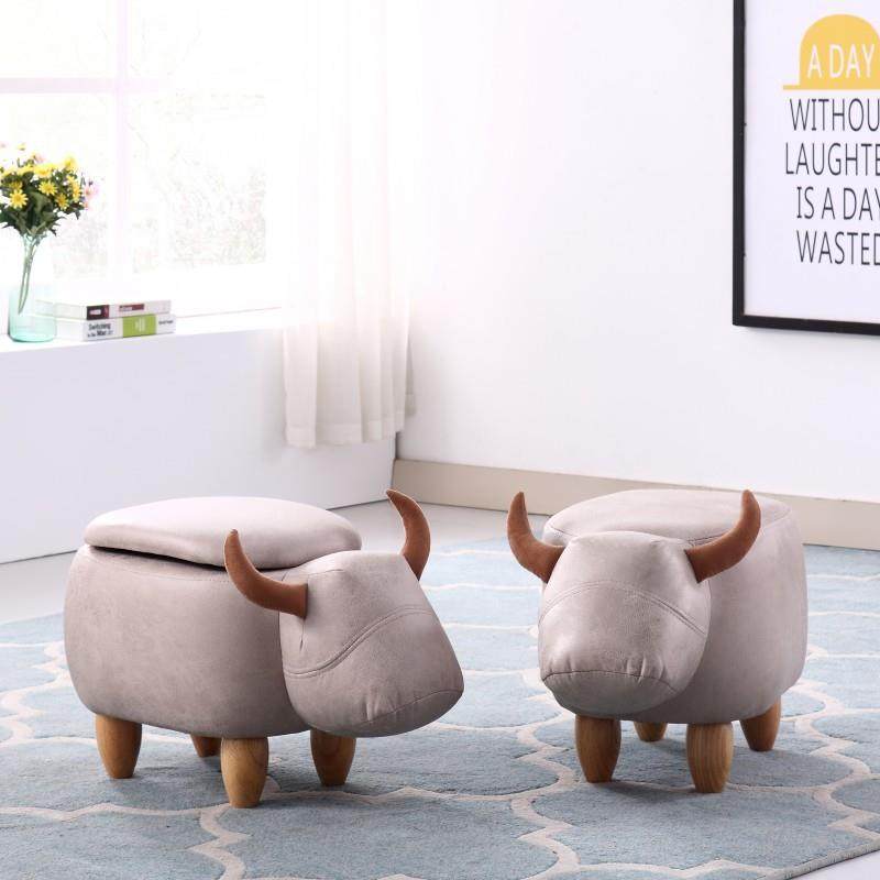 凳家用创客19703厅意沙发凳凳矮凳收纳子动物凳小牛换鞋凳实木子,住宅家具,换鞋凳,淘宝优惠券,粉丝福利购,淘宝优惠卷