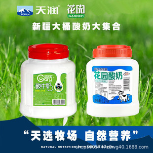 盖瑞酸奶大桶装1.2kg水果捞网红原味浓缩风味老酸奶包邮