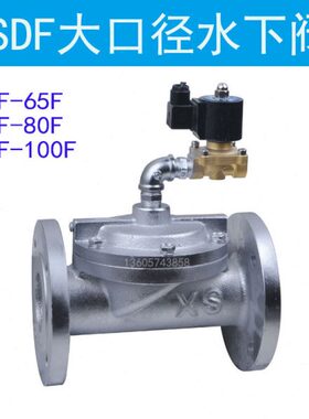 2寸半3寸4寸DN65 80 100喷泉跑泉水下防水电磁阀XSDF大口径法兰