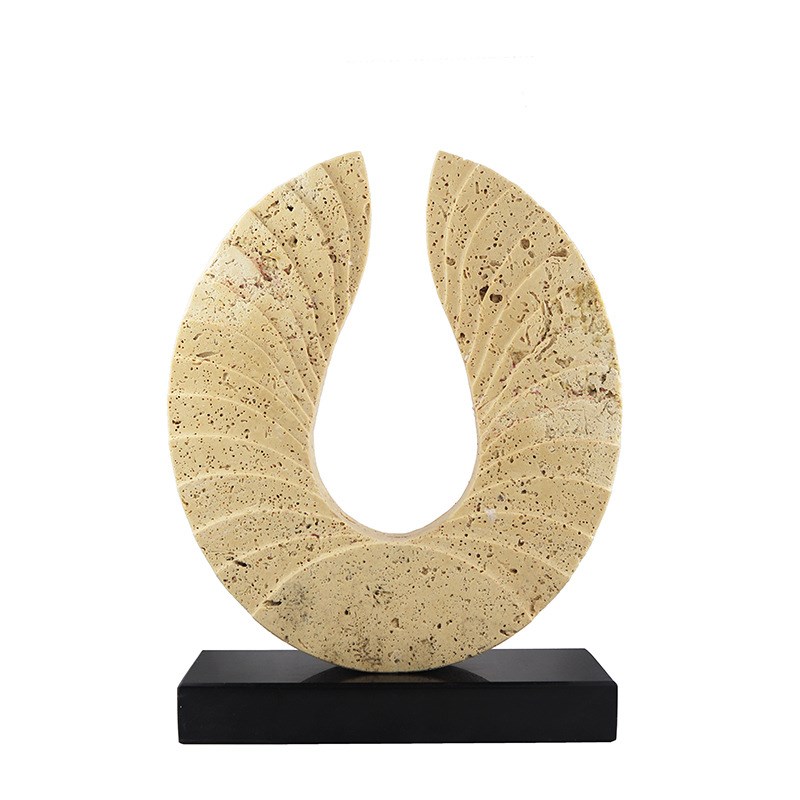 美豹创意树脂大理石底座雕塑摆件样板间售楼处软装家X居客厅工艺