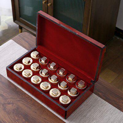 茶叶包装盒空礼盒烤漆木纹礼品盒红茶岩茶大红袍肉桂摆泡木盒定制