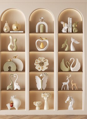 装饰摆件展示柜老板办公室客厅书房餐边电视O柜轻奢高端大气艺术