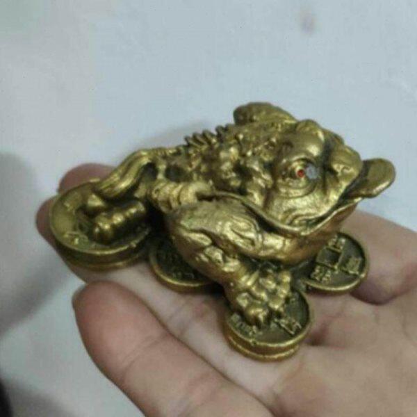 招财摆件金蟾三足炒股期货投资财位办公室桌面书房客厅三财位小号