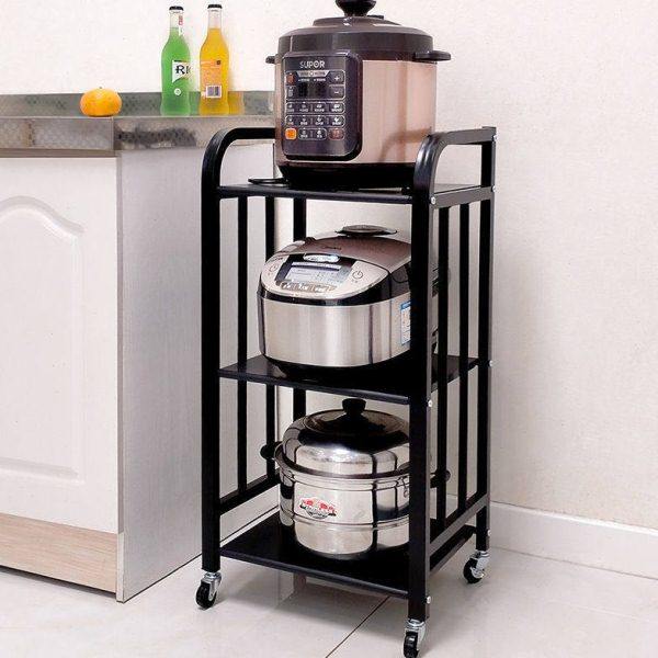 加厚厨房置物架落地多层微波炉架收纳架家用烤箱锅架省空间储物架,厨房/烹饪用具,微波炉置物架,淘宝优惠券,粉丝福利购,淘宝优惠卷