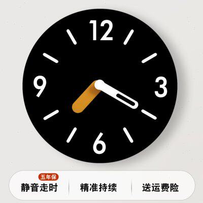 挂钟客厅2024新款家用大气餐桌创意黑色艺术钟表现代简约时钟挂墙