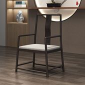 新中式 沙发组合现代中式 万物实木客厅办公禅意原木色苏州家具定制