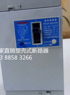 DZ25L-250/4300漏电断路器4P200A250A塑壳断路器三相漏电保护器