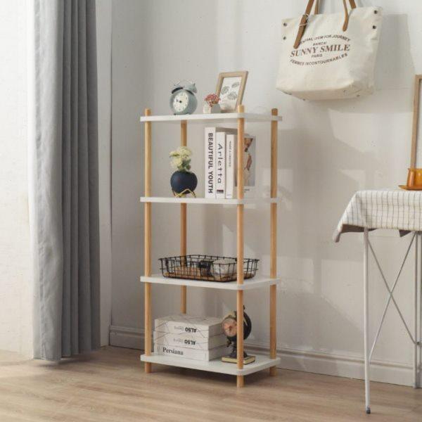 简易书架木质多层置物架落地卧室展示架家用收纳陈列架儿童书架,收纳整理,书桌收纳置物架,淘宝优惠券,粉丝福利购,淘宝优惠卷