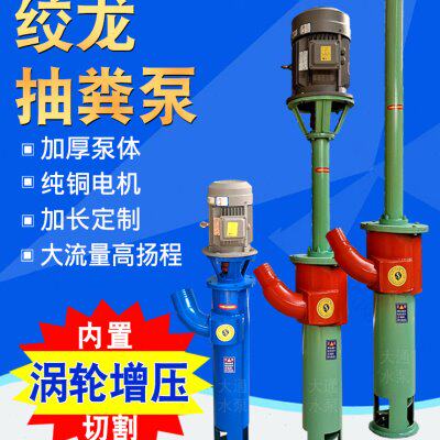 绞龙抽粪泵干湿分离机配套吸粪机无堵塞螺旋蛟龙泵化粪池抽粪泵