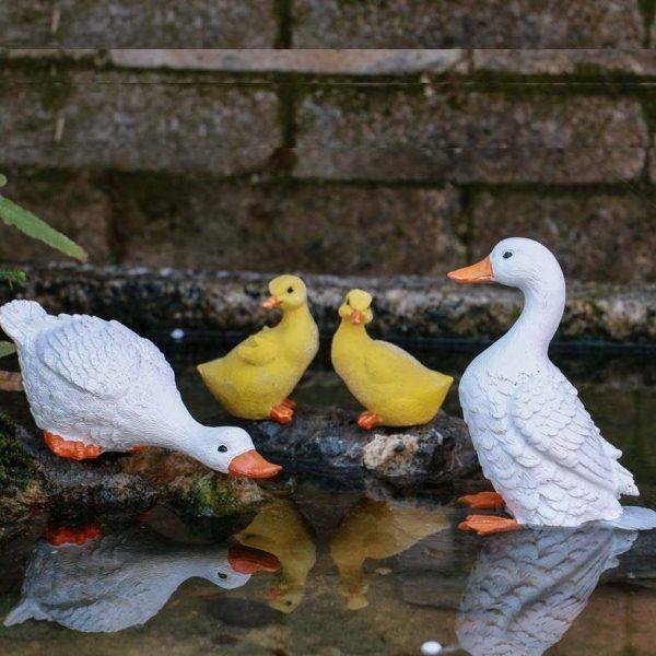 户外花园鸭子庭院装饰摆件微景观鱼缸鱼池装饰品喝水鸭大白鹅阳台,家居饰品,户外/庭院摆件,淘宝优惠券,粉丝福利购,淘宝优惠卷
